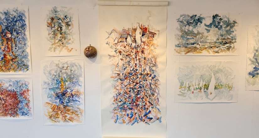 Graham Mills Exhibition - Eighteen Watercolours & One Self-Portrait